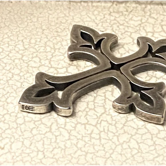 Retired James Avery Fleur de Lis Cross - Picture 4 of 4